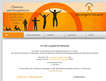 Tablet Screenshot of minipreneure.de